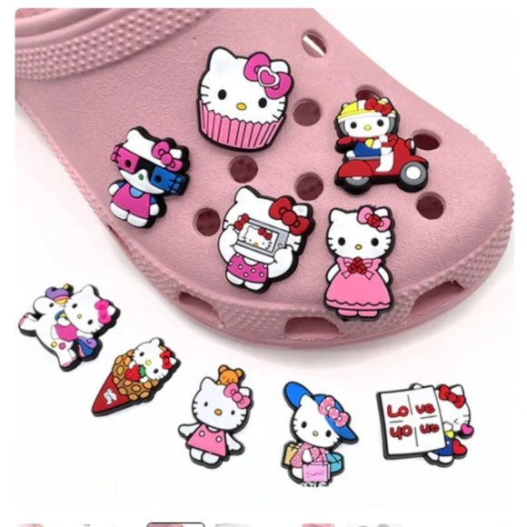 Sanrio Accessories - 10Pcs Sanrio Hello Kitty Shoe Charms 10 piece #309